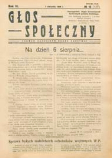 Głos Społeczny R. 6 (1938) nr 15 (127)