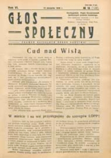 Głos Społeczny R. 6 (1938) nr 16 (128)