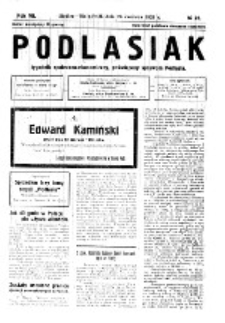 Podlasiak : tygodnik polityczno-społeczno-narodowy, poświęcony sprawom ludu podlaskiego R. 7 (1928) nr 26