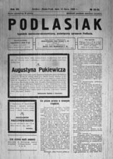 Podlasiak : tygodnik polityczno-społeczno-narodowy, poświęcony sprawom ludu podlaskiego R. 7 (1928) nr 28/29