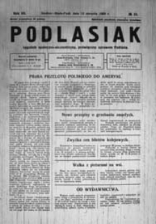 Podlasiak : tygodnik polityczno-społeczno-narodowy, poświęcony sprawom ludu podlaskiego R. 7 (1928) nr 33