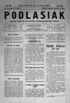 Podlasiak : tygodnik polityczno-społeczno-narodowy, poświęcony sprawom ludu podlaskiego R. 7 (1928) nr 34-35