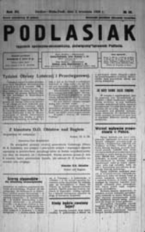 Podlasiak : tygodnik polityczno-społeczno-narodowy, poświęcony sprawom ludu podlaskiego R. 7 (1928) nr 36