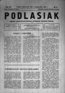 Podlasiak : tygodnik polityczno-społeczno-narodowy, poświęcony sprawom ludu podlaskiego R. 7 (1928) nr 41