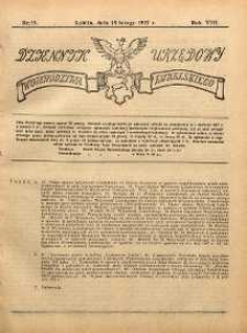 Dziennik Urzędowy Województwa Lubelskiego R.8 (1927) nr 3
