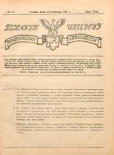 Dziennik Urzędowy Województwa Lubelskiego R.8 (1927) nr 7