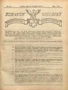 Dziennik Urzędowy Województwa Lubelskiego R.8 (1927) nr 13