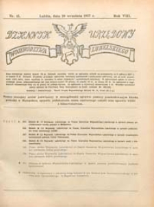 Dziennik Urzędowy Województwa Lubelskiego R.8 (1927) nr 15