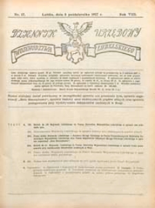 Dziennik Urzędowy Wojew&oacute;dztwa Lubelskiego R.8 (1927) nr 17