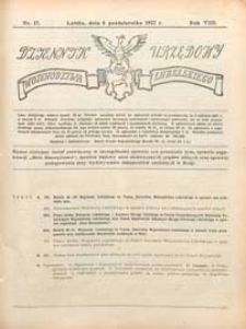 Dziennik Urzędowy Województwa Lubelskiego R.8 (1927) nr 17