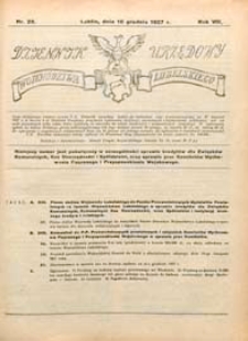 Dziennik Urzędowy Województwa Lubelskiego R.8 (1927) nr 23