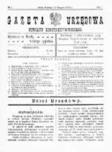 Gazeta Urzędowa Powiatu Konstantynowskiego R.1 (1919) nr 1