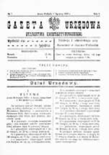 Gazeta Urzędowa Starostwa Konstantynowskiego R. 2 (1920) nr 1