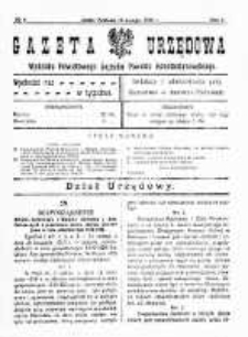 Gazeta Urzędowa Wydziału Powiatowego Sejmiku Powiatu Konstantynowskiego R. 2 (1920) nr 6