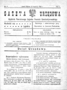 Gazeta Urzędowa Wydziału Powiatowego Sejmiku Powiatu Konstantynowskiego R. 2 (1920) nr 12