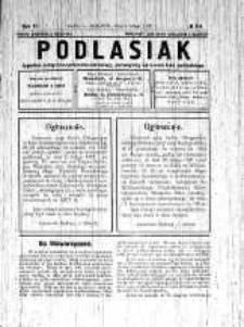 Podlasiak : tygodnik polityczno-społeczno-narodowy, poświęcony sprawom ludu podlaskiego R. 6 (1927) nr 5-6