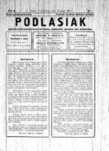Podlasiak : tygodnik polityczno-społeczno-narodowy, poświęcony sprawom ludu podlaskiego R. 6 (1927) nr 7