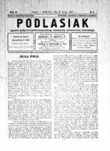 Podlasiak : tygodnik polityczno-społeczno-narodowy, poświęcony sprawom ludu podlaskiego R. 6 (1927) nr 9