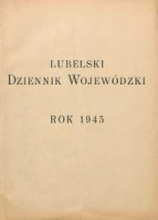 Lubelski Dziennik Wojewódzki 1945