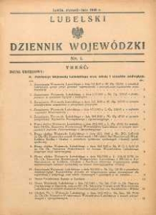 Lubelski Dziennik Wojewódzki 1945 nr 1