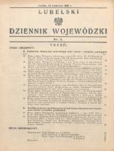 Lubelski Dziennik Wojewódzki 1945 nr 3