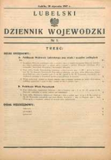 Lubelski Dziennik Wojewódzki 1947 nr 1