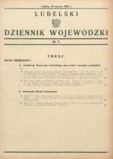 Lubelski Dziennik Wojew&oacute;dzki 1947 nr 5