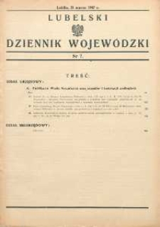 Lubelski Dziennik Wojew&oacute;dzki 1947 nr 7