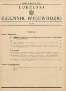 Lubelski Dziennik Wojewódzki 1947 nr 9