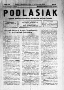 Podlasiak : tygodnik polityczno-społeczno-narodowy, poświęcony sprawom ludu podlaskiego R. 7 (1928) nr 43