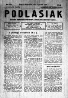 Podlasiak : tygodnik polityczno-społeczno-narodowy, poświęcony sprawom ludu podlaskiego R. 7 (1928) nr 49