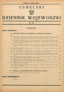 Lubelski Dziennik Wojew&oacute;dzki 1947 nr 14