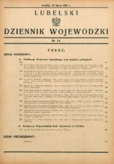 Lubelski Dziennik Wojewódzki 1947 nr 14