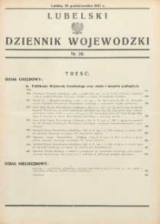 Lubelski Dziennik Wojewódzki 1947 nr 20