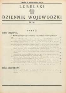 Lubelski Dziennik Wojew&oacute;dzki 1947 nr 20