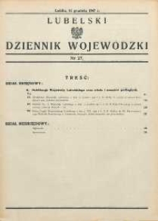 Lubelski Dziennik Wojewódzki 1947 nr 27