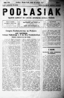 Podlasiak : tygodnik polityczno-społeczno-narodowy, poświęcony sprawom ludu podlaskiego R. 8 (1929) nr 6