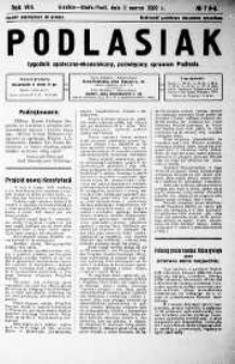 Podlasiak : tygodnik polityczno-społeczno-narodowy, poświęcony sprawom ludu podlaskiego R. 8 (1929) nr 7-8-9