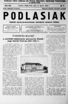 Podlasiak : tygodnik polityczno-społeczno-narodowy, poświęcony sprawom ludu podlaskiego R. 8 (1929) nr 12