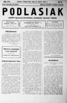 Podlasiak : tygodnik polityczno-społeczno-narodowy, poświęcony sprawom ludu podlaskiego R. 8 (1929) nr 13