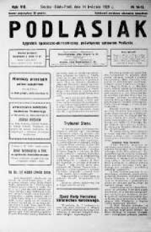 Podlasiak : tygodnik polityczno-społeczno-narodowy, poświęcony sprawom ludu podlaskiego R. 8 (1929) nr 14-15