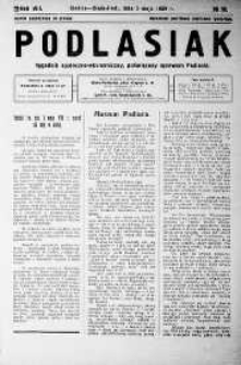 Podlasiak : tygodnik polityczno-społeczno-narodowy, poświęcony sprawom ludu podlaskiego R. 8 (1929) nr 18