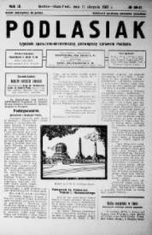 Podlasiak : tygodnik polityczno-społeczno-narodowy, poświęcony sprawom ludu podlaskiego R. 8 (1929) nr 30-31