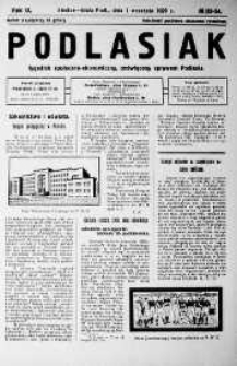 Podlasiak : tygodnik polityczno-społeczno-narodowy, poświęcony sprawom ludu podlaskiego R. 8 (1929) nr 33-34