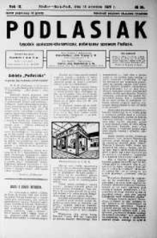 Podlasiak : tygodnik polityczno-społeczno-narodowy, poświęcony sprawom ludu podlaskiego R. 8 (1929) nr 36