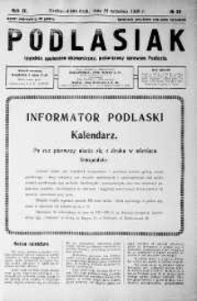 Podlasiak : tygodnik polityczno-społeczno-narodowy, poświęcony sprawom ludu podlaskiego R. 8 (1929) nr 38