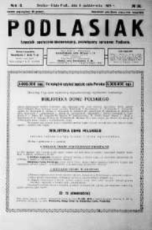 Podlasiak : tygodnik polityczno-społeczno-narodowy, poświęcony sprawom ludu podlaskiego R. 8 (1929) nr 39