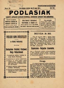 Podlasiak : tygodnik polityczno-społeczno-narodowy, poświęcony sprawom ludu podlaskiego R. 3 (1924) nr 13