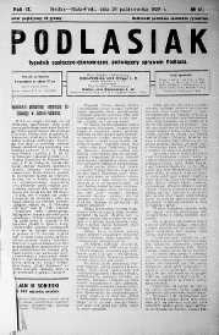 Podlasiak : tygodnik polityczno-społeczno-narodowy, poświęcony sprawom ludu podlaskiego R. 8 (1929) nr 41