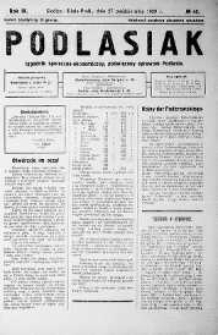 Podlasiak : tygodnik polityczno-społeczno-narodowy, poświęcony sprawom ludu podlaskiego R. 8 (1929) nr 42
